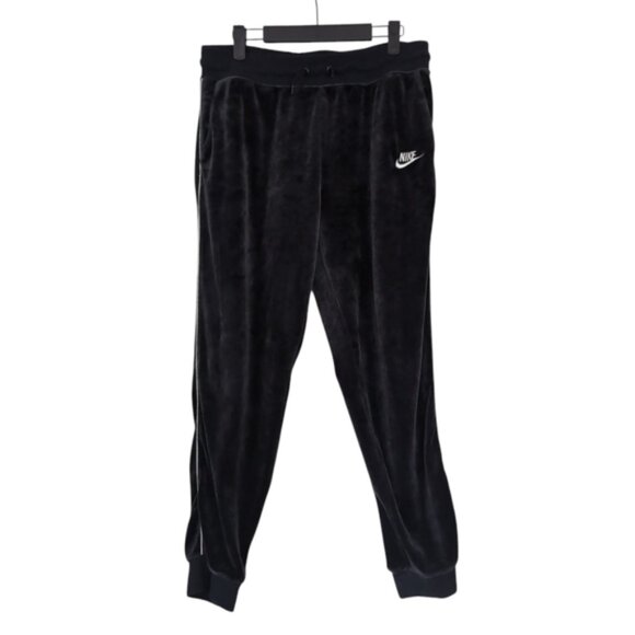 Nike Urban Streetwear Tapered Velvet Velour Retro Y2K Style Joggers M - Picture 2 of 8
